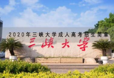 2020年三峡大学成人高考招生简章