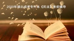 2020年湖北成考专升本《民法》考前辅导(1)