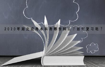 2020年湖北成考本科考哪些科目？如何复习呢？