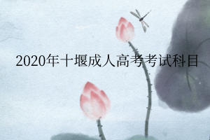 2020年十堰成人高考考试科目