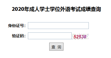 2020年湖北成人高考学位英语成绩查询入口已开通