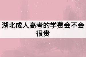 湖北成人高考的学费会不会很贵