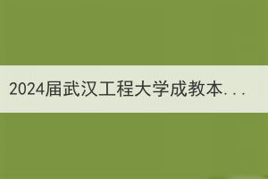 2024届武汉工程大学成教本科毕业生论文、专科毕业实习（实践）报告开题、撰