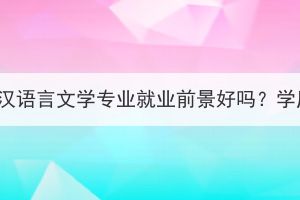 湖北大学成人高考汉语言文学专业就业前景好吗？学历找工作认可吗？