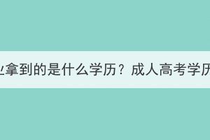 武汉成人高考毕业拿到的是什么学历？成人高考学历什么时候能查？