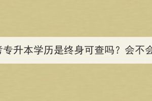 湖北成考专升本学历是终身可查吗？会不会失效？