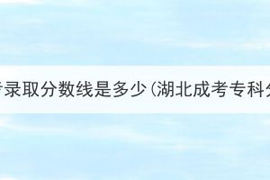 湖北成考录取分数线是多少(湖北成考专科分数线)