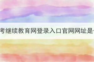 咸宁成考继续教育网登录入口官网网址是什么？