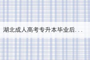 湖北成人高考专升本毕业后社会认可吗？