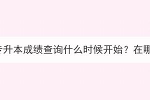 湖北成考专升本成绩查询什么时候开始？在哪里能查？