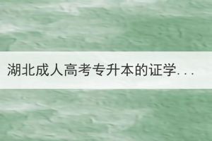 湖北成人高考专升本的证学信网可查吗？