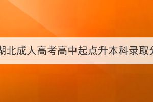 2023年湖北成人高考高中起点升本科录取分数线